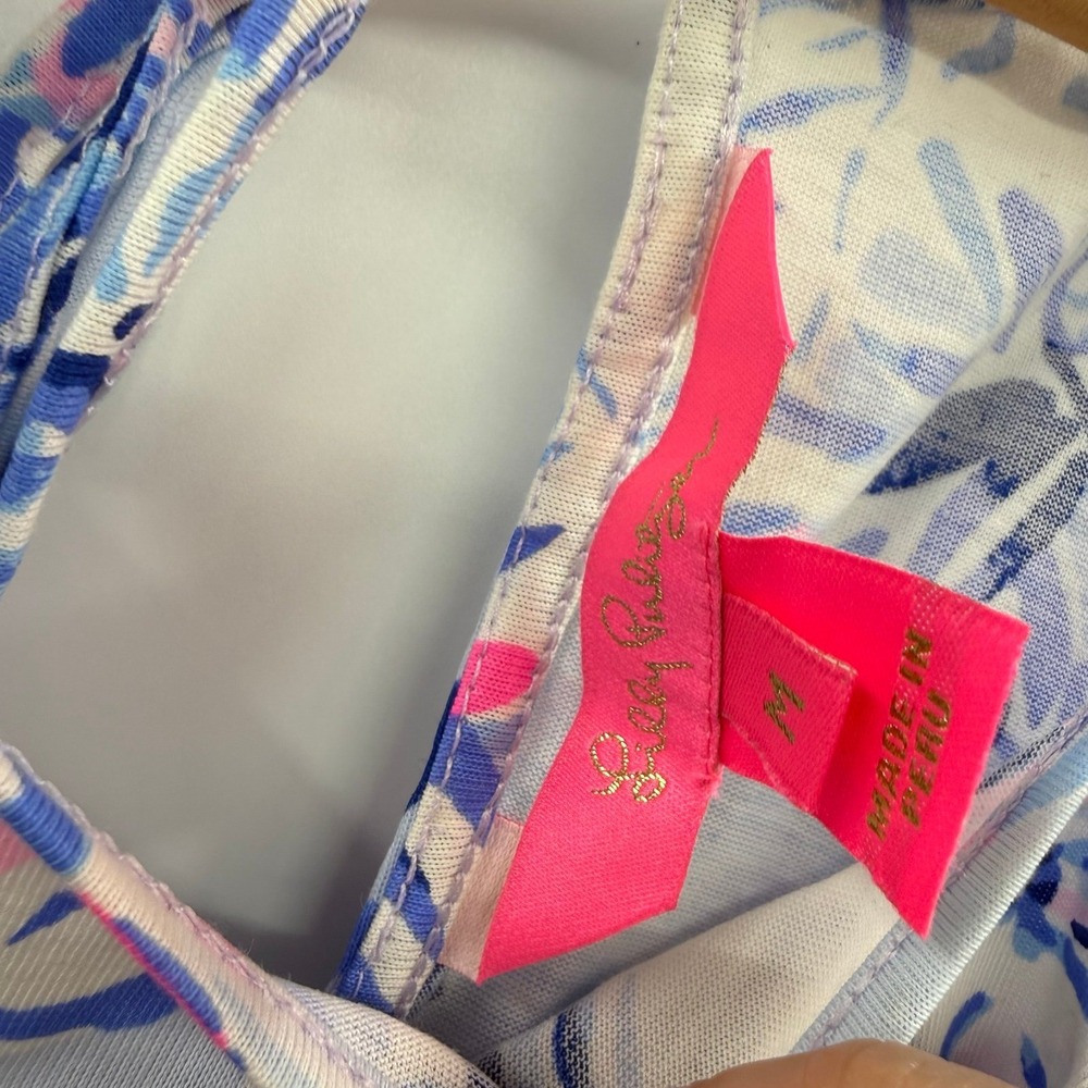 Lilly Pulitzer MARGOT DRESS Light Lilac Trunks In The Air Purple medium - Picture 7 of 12